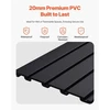 Koduva VEVOR PVC slatwall panelė garažui, 4 x 4 ft, juoda, modulinė