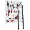 Koduva VEVOR PVC slatwall panelė garažui, 4 x 4 pėd., balta, modulinė, lengvai montuojama
