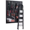 Koduva VEVOR PVC slatwall panelė garažui, 4 x 4 ft, juoda, modulinė
