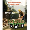 VEVOR Rankinis plieno sodo vežimėlis, juodas ir žalias, V1200G, 544,31 kg
