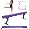 VEVOR Reguliuojama gimnastikos balansinė sija vaikams, 8 pėdų, violetinė