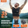 VEVOR Reguliuojama svertinė liemenė, 35 lb, su geležiniais svoriais, pečių pagalvėlėmis ir atspindinčia juosta