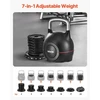 Koduva VEVOR reguliuojamas kettlebell, juodas, 7 svorio lygiai, K002-EU