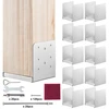 Koduva VEVOR reguliuojamas stulpo pagrindas 152,4 x 152,4 mm, 10 vnt., nerūdijančio plieno