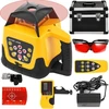 Koduva VEVOR rotacinis lazerinis nivelyras, raudonas spindulys, savaiminio niveliavimo rinkinys, su nuotolinio valdymo pultu ir nešiojamu dėklu
