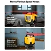 Koduva VEVOR rotacinis lazerinis nivelyras, raudonas spindulys, 300 m, savilygis, su nuotolinio valdymo pultu ir imtuvu