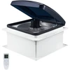 Koduva VEVOR RV stogo ventiliatorius, 12 V, 10 greičių, su nuotoliniu valdymu, dūminis, 41 x 41 x 25 cm