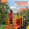 Koduva VEVOR šakinio krautuvo saugos krepšys darbo platforma 109 x 114,3 cm, 635 kg, su ratukais
