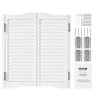 VEVOR Saloon durys su arkuotu viršumi, baltos, 81,3 x 91,4 cm
