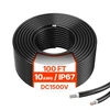 Koduva VEVOR saulės panelių prailginimo kabelis 30,48 m, 6 mm²/10AWG, juodas