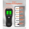 VEVOR Sienų detektorius „Stud Finder“ 5 viename, elektroninis taškiklių ieškiklis su išmaniuoju jutikliu, LCD ekranu ir garso signalu, juodas