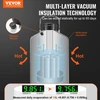 Koduva VEVOR skysto azoto talpa, 10 l, aliuminio lydinio, su 6 kanistrais ir nešiojamu krepšiu