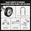 VEVOR Slankiojančių vartų rinkinys, 6 col. ratukų hardware rinkinys, C tipo