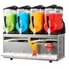 VEVOR Slush machine X-480, 12 l x 4, 1650 W, skaidri