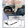 VEVOR Sniego stūmikas, 76,2 cm, su ergonomiška rankena ir segmentuota rankena, HDPE plastiko mentė, metalinis kraštas