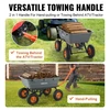 Koduva VEVOR sodo išverčiamas vežimėlis TC4273A, 1500 lbs / 680,4kg, 33 cm padangos