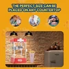 VEVOR Spragėsių aparatas, 480 W, 4 oz katilas, 1,5 gal. partija, stalinis, raudonas