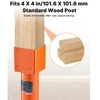 Koduva VEVOR sraigtinis atraminis stulpas 4" x 4", 13,2"–18,7", reguliuojamas