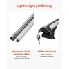 VEVOR Stogo bagažinės skersiniai, 100 kg, universalus tvirtinimas prie paaukštintų stogo bėgelių, 220-1060 mm