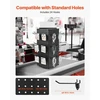 Koduva VEVOR sukamasis pegboard stovas, 18,8 x 18,8 x 42,6 cm, 4 pusių, 24 kabliukai, juodas