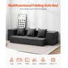 Koduva VEVOR sulankstoma sofa-lova, tamsiai pilka, Twin, ZDSFD-5