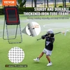 VEVOR Sulankstomas lakroso rebounderis, 3 x 8 pėdų, juodas