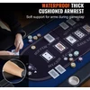 VEVOR Sulankstomas pokerio stalas 10 žaidėjų, 84 col. ovalus, su paminkštintais kraštais ir nerūdijančio plieno puodelių laikikliais