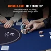 VEVOR Sulankstomas pokerio stalas 10 žaidėjų, 84 col. ovalus, su paminkštintais kraštais ir nerūdijančio plieno puodelių laikikliais