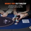 VEVOR Sulankstomas pokerio stalas 8 žaidėjams, ovalus 1830 mm, su paminkštintais kraštais ir nerūdijančio plieno puodelių laikikliais