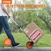 Koduva VEVOR sulankstomas rankinis vežimėlis, 125 kg keliamoji galia, aliuminis, su teleskopine rankena