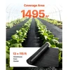 Koduva VEVOR sunki weed barrier audinys, 13 x 115 ft, 3,5 oz, juodas