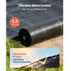 Koduva VEVOR sunki weed barrier audinys, 13 x 115 ft, 3,5 oz, juodas