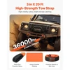 VEVOR Sunkiųjų darbų vilkimo diržo atkūrimo rinkinys 76,2 mm x 6,1 m (MBS-16329 kg)