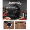 VEVOR Suspausto oro linijos rinkinys, 200 ft x 3/4", HDPE-aliuminio vamzdynų sistema, juodas
