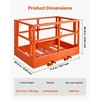 Koduva VEVOR tinklelinė telehandlerio darbo platforma, 1817 x 1220 mm, 907,18 kg, anglinio plieno