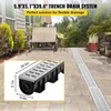 VEVOR Tranšėjinis drenažo sistema su metalinėmis grotelėmis, 150x130 mm, 3 vnt.