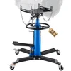 VEVOR Transmisijos domkratas, 0,5 t / 1100 lb, hidraulinis teleskopinis, 2 pakopų, mėlynas