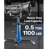 VEVOR Transmisijos domkratas, 0,5 t / 1100 lb, hidraulinis teleskopinis, 2 pakopų, mėlynas