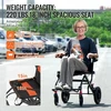 VEVOR Transportavimo vežimėlis neįgaliesiems, sulankstomas, aliuminio lydinio, 45,7 cm sėdynė