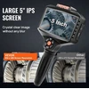 Koduva VEVOR trigubo objektyvo tikrinimo kamera su šviesa, 12,7 cm IPS ekranas, 8X priartinimas, 1080P, 5 m