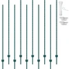 VEVOR Tvoros stulpai, 10 vnt., 213,36 cm, žali