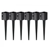 VEVOR Tvoros stulpo inkaras, 6 vnt., juodas, plieno, 610 mm