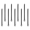 VEVOR Tvoros stulpo prailginimas, 9 vnt., 695 mm, cinkuotas, 32–38 mm