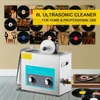 VEVOR Ultragarsinis vinilo plokštelių valiklis, 6 l, 40 kHz, nerūdijantis plienas