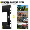 Koduva VEVOR universali slydimo krautuvo montavimo plokštė, 1/4" storio, 3000 lbs, juoda