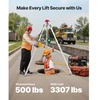 Koduva VEVOR uždarų erdvių trikojis rinkinys, 544 kg gervė, 1,25 m reguliuojamos kojos, 30 m trosas, 1,34–2,15 m darbinis aukštis
