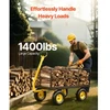 Koduva VEVOR V1400 plieno sodo vežimėlis, geltonas ir juodas, 635 kg