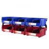 VEVOR V4 plastikinė laikymo dėžė, 27,6 x 27,9 x 12,8 cm, mėlyna/raudona, 6 vnt.