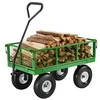 VEVOR V680 sodo vežimėlis ant ratų, plieno, geltonas / juodas, 308,44 kg