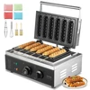 VEVOR Vaflių kepimo aparatas, 6 vnt., 1500 W, sidabrinis, HT-119